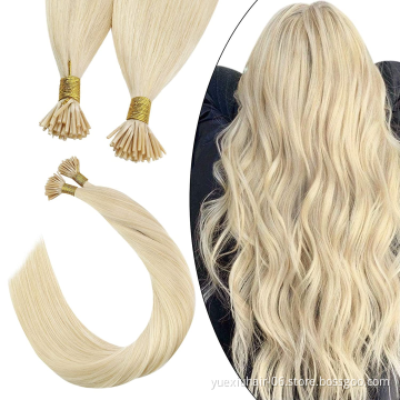 Wholesale 6D Hair Extension Double Drawn Italian Keratin Pre Bonded i Tip/U Tip/Tape In Hair Extensions Virgin Human Hair